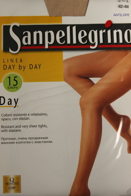 Linea Day By Day - pančuchové nohavice 15 den hnedá veľkosť: L