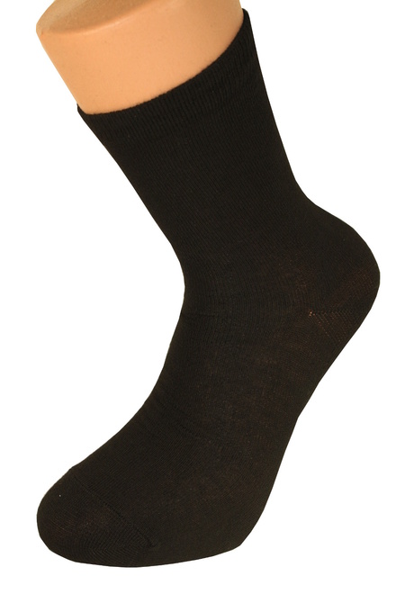 Dámske bavlnené ponožky 3 páry čierna veľkosť: 35-38