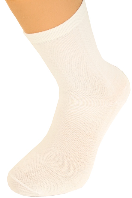 Dámske bavlnené ponožky 3 páry biela veľkosť: 35-38