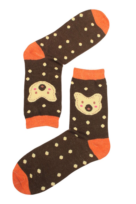 Dámske módne ponožky šedomodrá veľkosť: 35-38