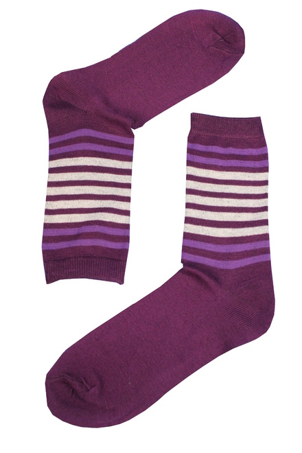 Dámske ponožky s pruhmi
