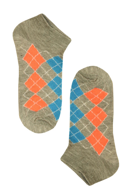 Ponožky kocka šedá veľkosť: 35-39