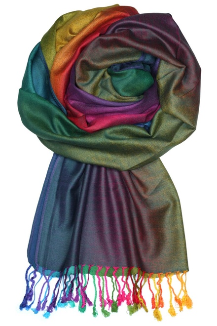 Rainbow - elegantná šál hnedá