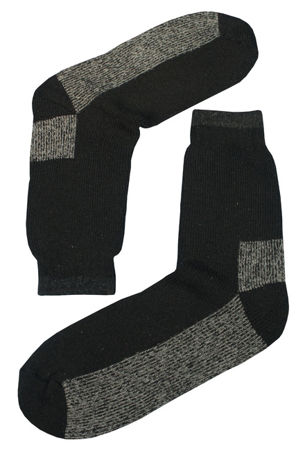 Teplé vlnené ponožky Thermo čierna veľkosť: 39-42