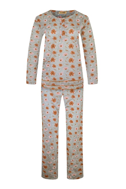Arenda dámske dlhé pyžamo 2297 oranžová veľkosť: XL