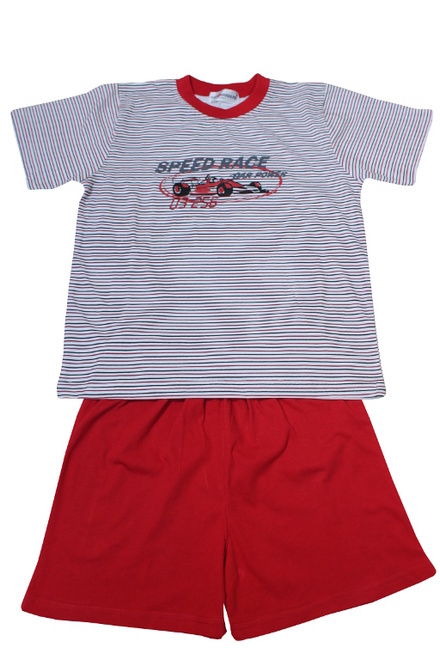 Speed Race pyžamo červená veľkosť: 7-8 rokov