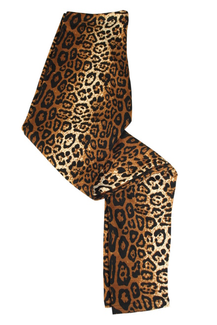 Dámské legíny s leopardím vzorom hnedá veľkosť: L