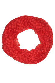 Bariga červený kruhový šál