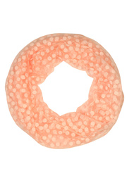 Bariga svetlo oranžový kruhový šál