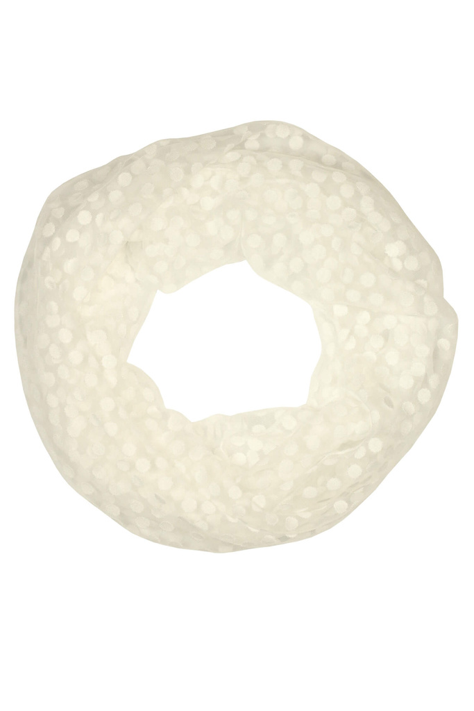 Bariga biely kruhový šál