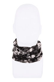 Lebky černobílé - multifunkčný šátek nákrčník