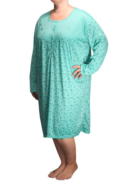 Maruška termo dámska nočná košeľa hrejivá 1425 svetlomodrá veľkosť: XL