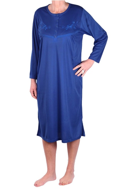 Alenka bavlnená dámska nočná košeľa fialová veľkosť: 3XL
