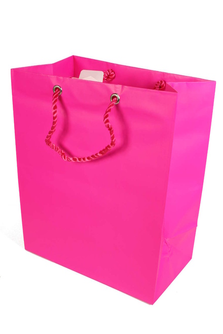 Ružová darčeková taška 24x19,5x11cm