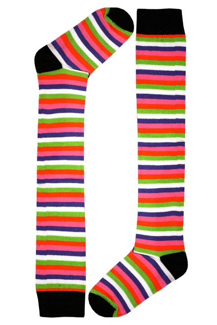 Stripes Knee Socks pruhované podkolienky viacfarebná veľkosť: 36-40