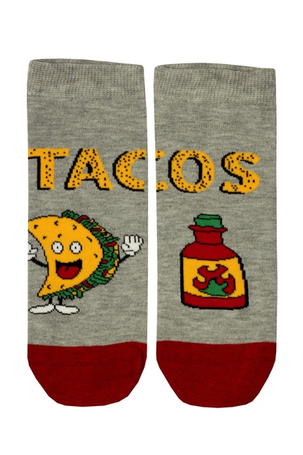 Virgina Tacos veselé členkové ponožky 68050 šedá veľkosť: 36-40