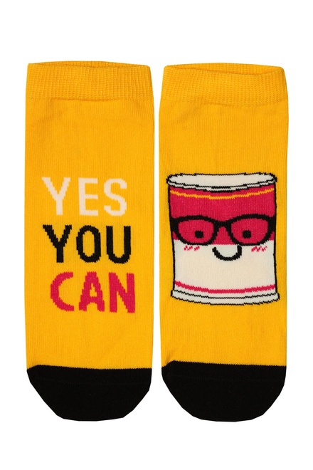 Virgina Yes you can veselé členkové ponožky 68050 žltá veľkosť: 36-40