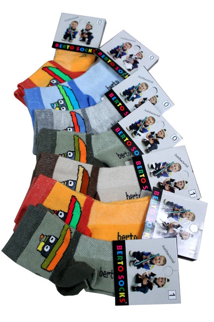 Berto socks detské ponožky svetlohnedá veľkosť: 0-1 rok