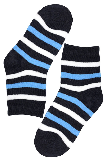 Kids - detské ponožky 3v1 modrá veľkosť: 5-6 rokov