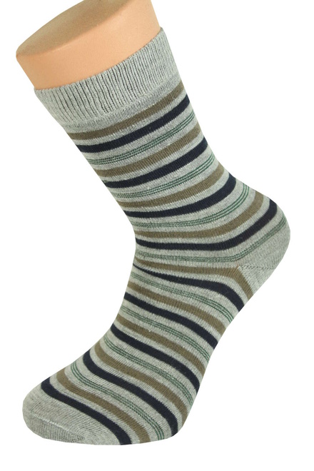 Prúžkaté pánske ponožky 3 Pack MIX veľkosť: 40-44