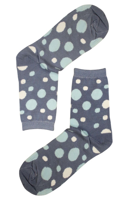 Ponožky veľká bodka modrá veľkosť: 35-39