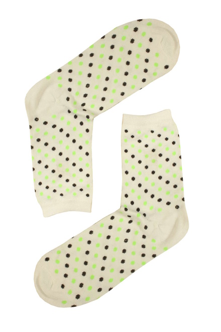 Ponožky malá bodka biela veľkosť: 35-39