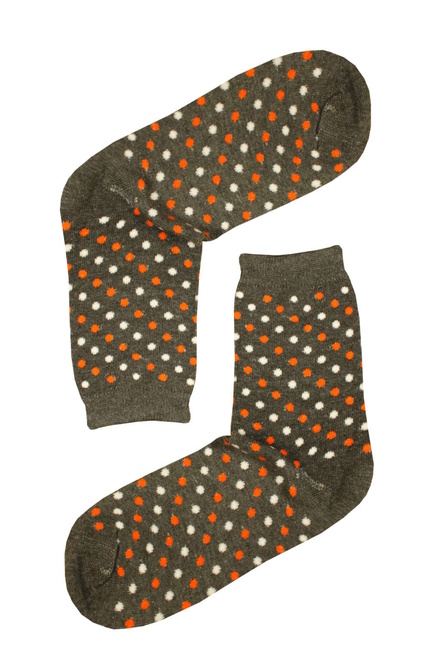 Ponožky malá bodka tmavo šedá veľkosť: 35-39
