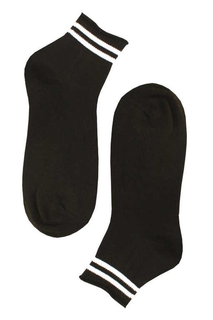Pánske členkové bambus ponožky 3 páry čierna veľkosť: 40-43