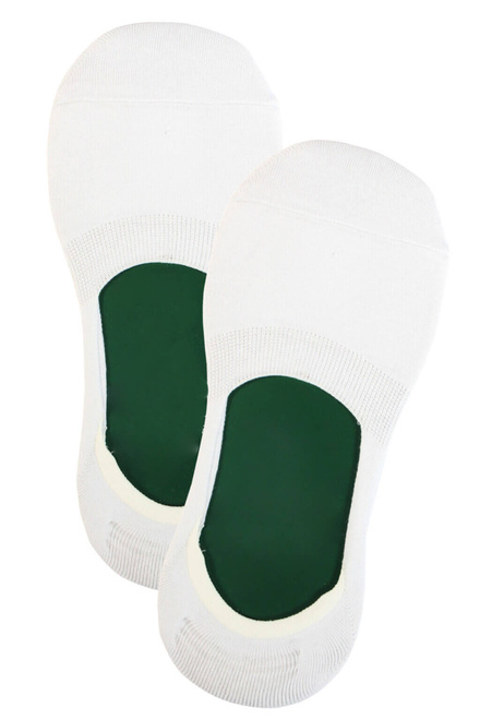 Neviditeľné bavlnené ponožky 5 párov biela veľkosť: 43-47