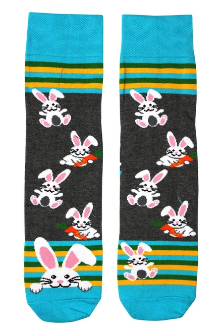 Veľkonočné ponožky Zajačik Intenso  modrá veľkosť: 44-46
