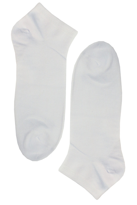 Pánske členkové ponožky bavlnené - 3 páry biela veľkosť: 40-43