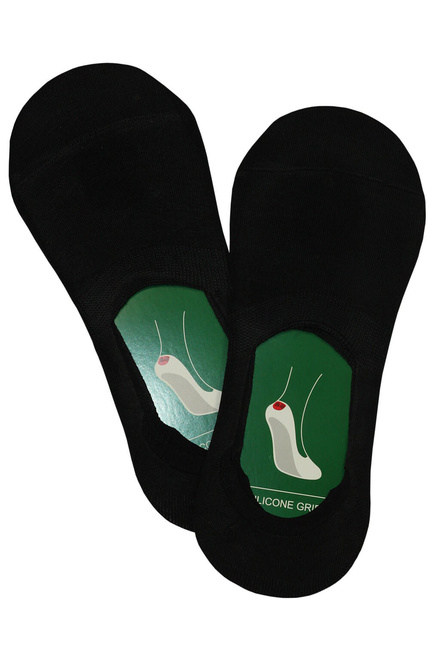 Skryté bavlnené ponožky Silicone Grip - 5 párov