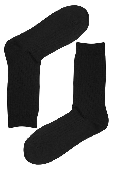 Zdravotné pánske ponožky bambus Z101C-1 - 3Pack čierna veľkosť: 43-47