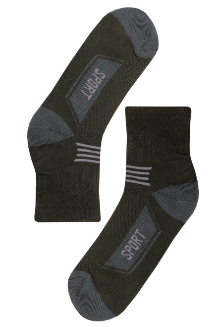 Thermo bavlnené pánske ponožky BM3706 - 3bal