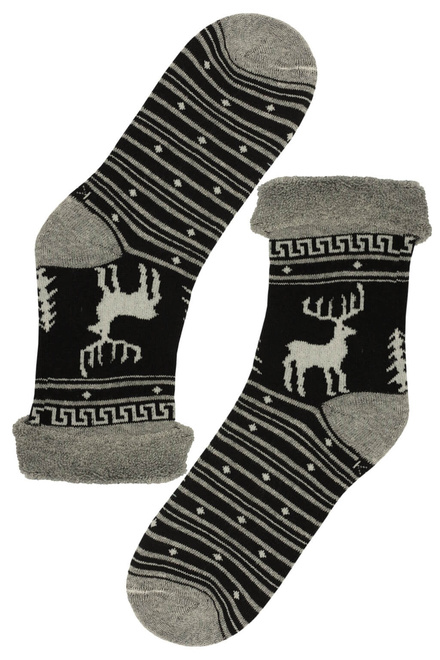 Dámske vianočné ponožky thermo - 3 bal