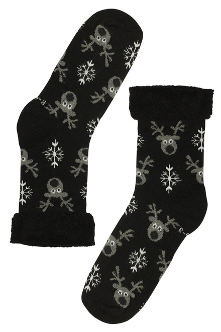 Dámske ponožky s vianočným motívom - 3 bal