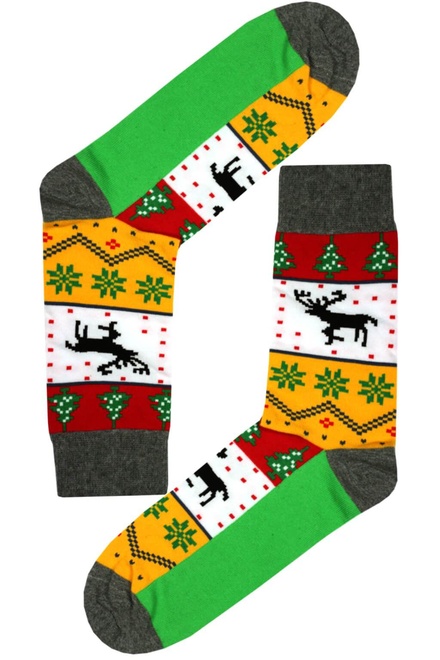 Veselé ponožky s vianočným motívom zn. Avangard