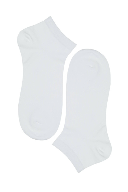 Dámske bavlnené členkové ponožky LW01A -3 bal biela veľkosť: 38-42