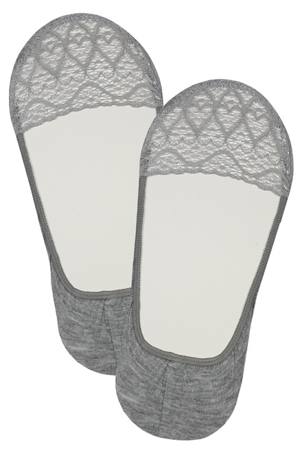 Čipkované neviditeľné ponožky YS013 - 3 páry  viacfarebná veľkosť: 35-38