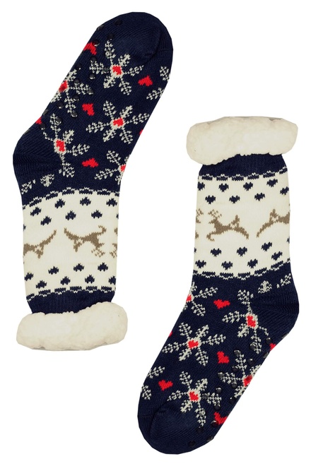 Dámske zimné ponožky s baránkom WW036