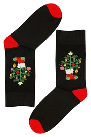 Pánske veselé ponožky AuraVia Vianočný stromček
