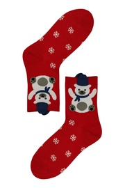 Vianočné vysoké ponožky dámske White bear