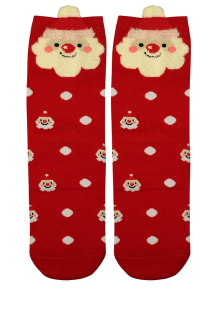 Vianočné vysoké ponožky dámske Santa