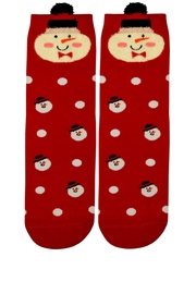 Vianočné vysoké ponožky dámse Snehuliačik