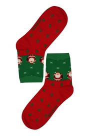 Vianočné ponožky s veselými Santa Clausi