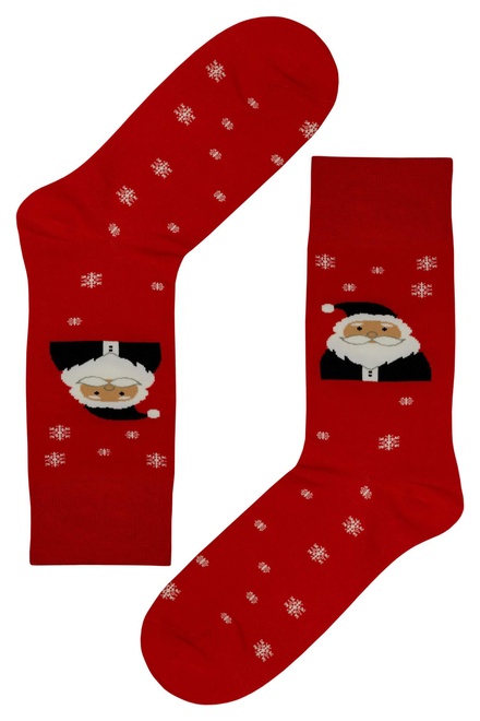 Pánske vianočné ponožky Ježiško červená veľkosť: 39-42