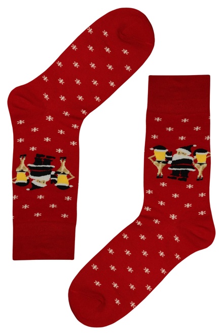 Pánske vianočné ponožky s veselými obrázkami