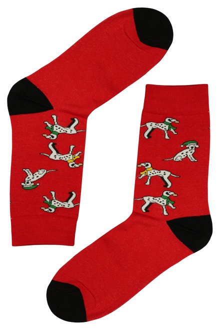 Dalmatians pánske vianočné ponožky