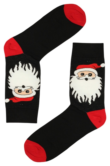 Veselé ponožky pánske vianočný motív