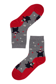 Happy Bear dámske ponožky vianočný motív